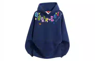Yiershuang Retro Graffiti Hoodie