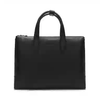ELLE HOMME Leather Briefcase Black