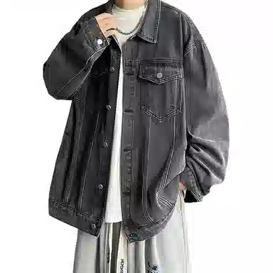 TSMLXLT Vintage Washed Denim Jacket