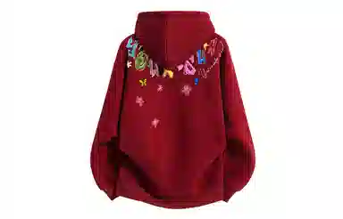 Yiershuang Retro Graffiti Hoodie