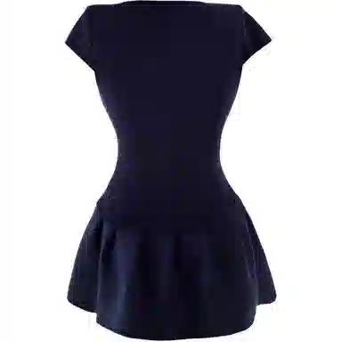 苏九儿 纯欲假两件夏季高腰修身短袖连衣裙 女款