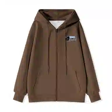 棉致 潮流个性活泼小猫涂鸦时尚百搭牛奶丝复合抗皱无性别主义宽松休闲长袖卫衣 女款