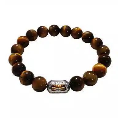 乃瑭 【甄选高品质】 八方来财招财纳福貔貅净化磁场多财多福好运上岸 百搭叠戴天然 虎眼石 手串 男女同款情侣款