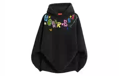 Yiershuang Retro Graffiti Hoodie