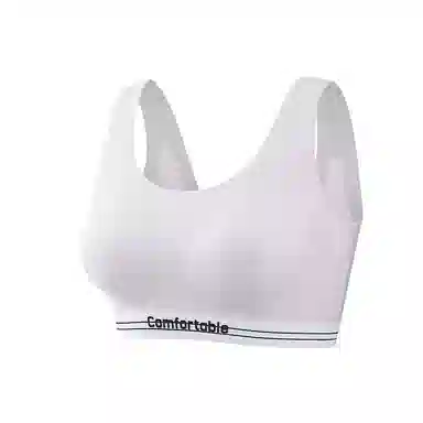 欧迪芬 冰丝轻薄透气少女美背不束缚不凸点亲肤柔软宽肩带上托提拉防驼背夏季清凉感文胸 女款