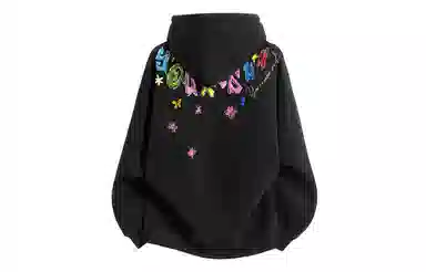 Yiershuang Retro Graffiti Hoodie