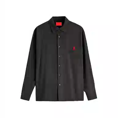 Vision of Super Flame Logo Long Sleeve Shirt Black