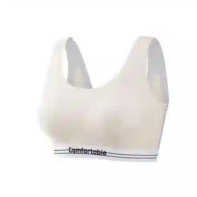 欧迪芬 冰丝轻薄透气少女美背不束缚不凸点亲肤柔软宽肩带上托提拉防驼背夏季清凉感文胸 女款