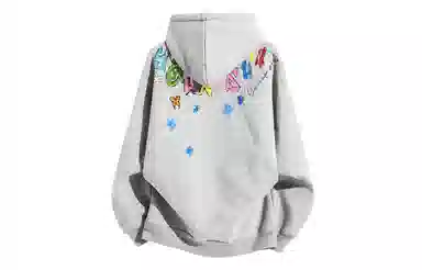 Yiershuang Retro Graffiti Hoodie