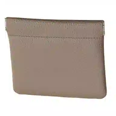 歌若拉 自动封口真皮硬币袋弹力闭合小众耳机数据线收纳 头层牛皮 零钱包 男女同款情侣款 多色