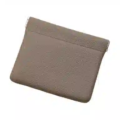 歌若拉 自动封口真皮硬币袋弹力闭合小众耳机数据线收纳 头层牛皮 零钱包 男女同款情侣款 多色