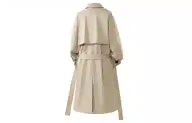 王者荣耀 烫钻美式高街纯色翻领中长款外套英伦风雅痞少年感宽松双排扣休闲百搭时尚风衣 梦奇款 男女同款