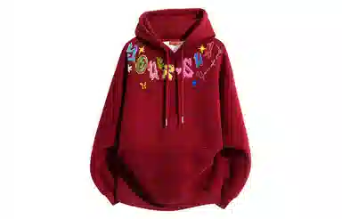 Yiershuang Retro Graffiti Hoodie
