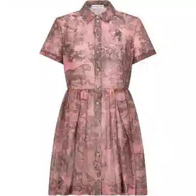 DIOR SS23 Animal Print Dress Pink