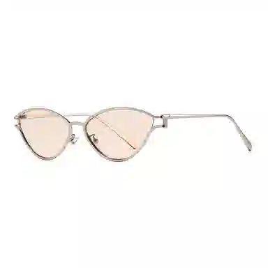 无限兔 欧美高级感时尚潮流小框百搭墨镜 金属 猫眼 太阳眼镜 男女同款情侣款