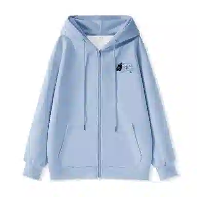 棉致 潮流个性活泼小猫涂鸦时尚百搭牛奶丝复合抗皱无性别主义宽松休闲长袖卫衣 女款