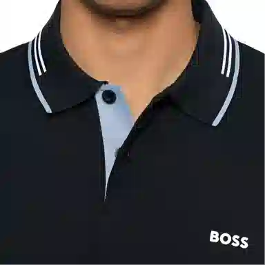 HUGO BOSS Slim Fit Polo Shirt Navy