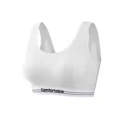 欧迪芬 冰丝轻薄透气少女美背不束缚不凸点亲肤柔软宽肩带上托提拉防驼背夏季清凉感文胸 女款