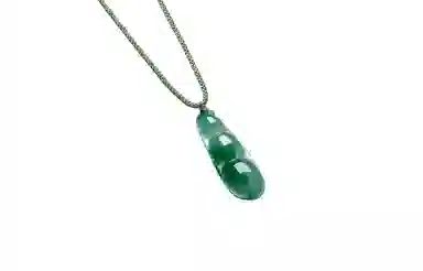 周六福 福豆四季平安豆好运常伴 福气安康天然 非洲翠 项链 男女同款情侣款