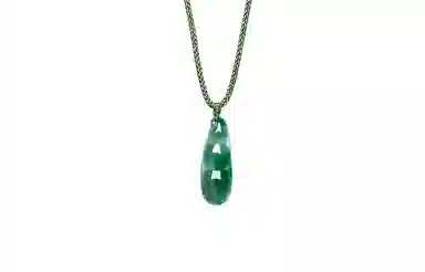 周六福 福豆四季平安豆好运常伴 福气安康天然 非洲翠 项链 男女同款情侣款