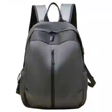 老人头 简约百搭通勤时尚轻便 织物 双肩包 男女同款情侣款 黑色/灰色