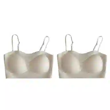 欧迪芬 欧迪芬 裸感无痕冰丝轻薄透气亲肤柔软软支撑上托聚拢防下垂收副乳夏季冰凉感两件装文胸 女款