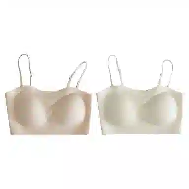 欧迪芬 欧迪芬 裸感无痕冰丝轻薄透气亲肤柔软软支撑上托聚拢防下垂收副乳夏季冰凉感两件装文胸 女款
