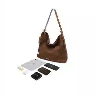 BELLE Classic Leather Shoulder Bag Large