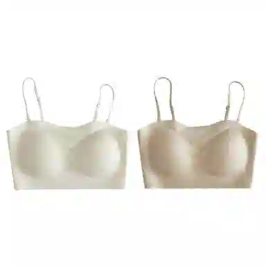 欧迪芬 欧迪芬 裸感无痕冰丝轻薄透气亲肤柔软软支撑上托聚拢防下垂收副乳夏季冰凉感两件装文胸 女款