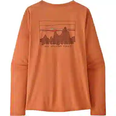 patagonia Women's Long-Sleeved Capilene Cool Daily Graphic Shirt C1logo T