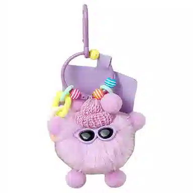 小猪班纳 小煤球怪兽公仔挂饰  包包挂饰 挂饰可爱 毛绒 挂件 男女同款情侣款