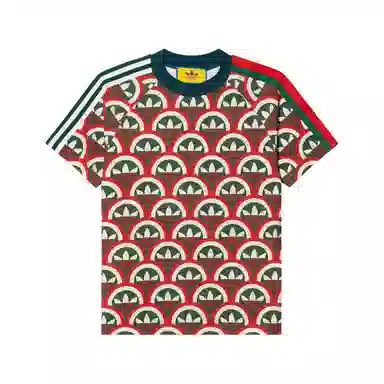 GUCCI x adidas Trefoil T-shirt Red