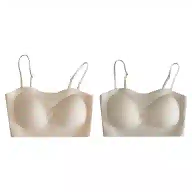 欧迪芬 欧迪芬 裸感无痕冰丝轻薄透气亲肤柔软软支撑上托聚拢防下垂收副乳夏季冰凉感两件装文胸 女款