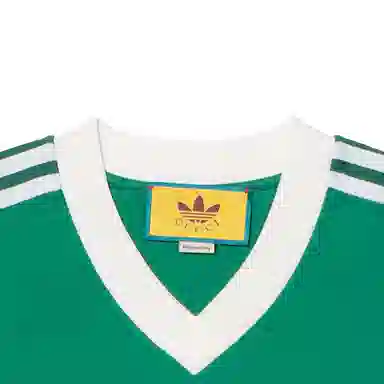 Gucci x adidas Originals V-Neck Green Tee