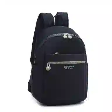 FIDO DIDO Oxford Backpack Medium Black Navy
