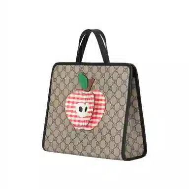 Gucci Apple Tote Bag Supreme Canvas