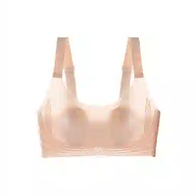 艾诗塔 大胸显小超薄无钢圈防下垂收副乳无痕舒适文胸夏季 内衣 女款