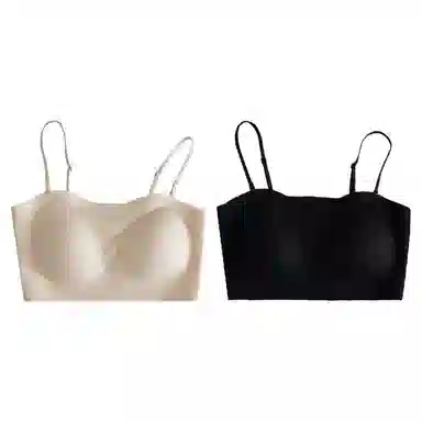 欧迪芬 欧迪芬 裸感无痕冰丝轻薄透气亲肤柔软软支撑上托聚拢防下垂收副乳夏季冰凉感两件装文胸 女款
