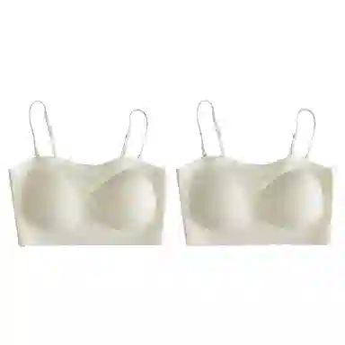 欧迪芬 欧迪芬 裸感无痕冰丝轻薄透气亲肤柔软软支撑上托聚拢防下垂收副乳夏季冰凉感两件装文胸 女款