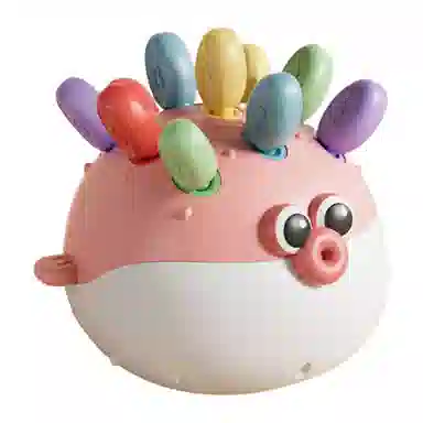 图米鱼 拼插小河豚精细动作训练手眼协调 其他形状认知/配对玩具