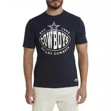 HUGO BOSS BossNFL Stretch-Cotton T-Shirt With Collaborative Branding T