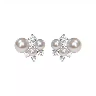 韵系 温柔曼塔玫瑰 铜镀金 耳钉 女款