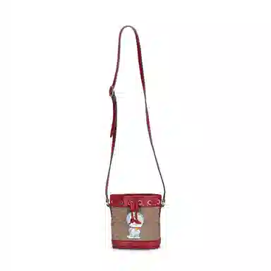 Gucci x Doraemon Bucket Bag Red