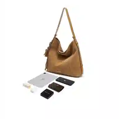 BELLE Classic Leather Shoulder Bag Large