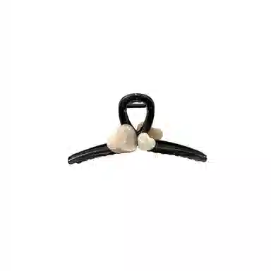 水中玉 韩版大号抓夹高级感后脑勺盘发鲨鱼夹子发量多发卡发饰 亚克力 发夹 女款