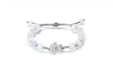 百利金 招财貔貅宝宝 平安纳福顺遂如意国潮复古新中式简约精致气质百搭小众设计可调节转运珠手饰#好运 黑曜石 手链 男女同款情侣款