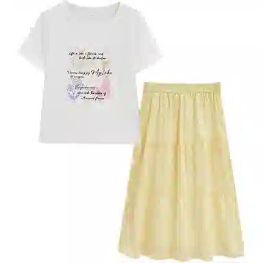 爱依服 夏季通勤约会裙装套装 女款