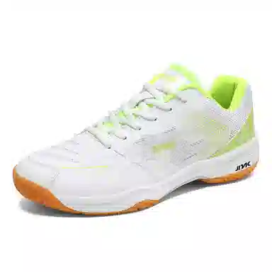 金莱克 舒适时尚百搭 减震防滑耐磨 低帮 羽毛球鞋 男女同款 白绿色