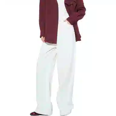 木果果木 复古阔腿宽松自然腰牛仔裤 女款