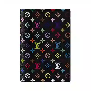 Louis Vuitton x Takashi Murakami Passport Holder Black Multicolor